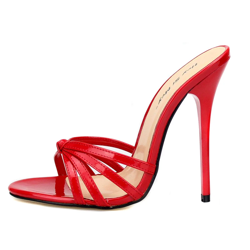 Summer Slippers Women Sexy High Heels Sandals Flip Flops Drag Queen Big size Shoes Quality Super Light High heeled 13cm Slides