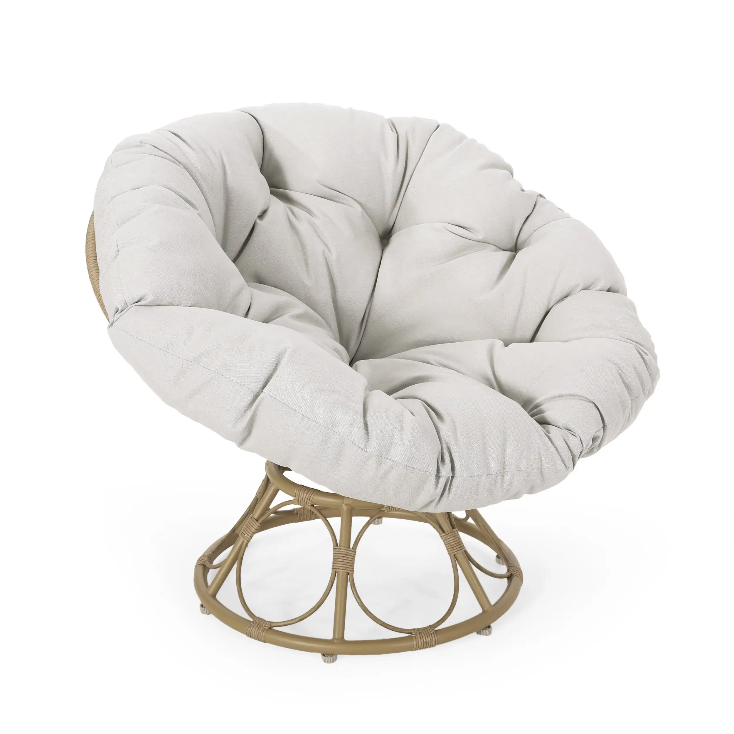 

Factory direct leisure single sofa with cushion for courtyard or garden