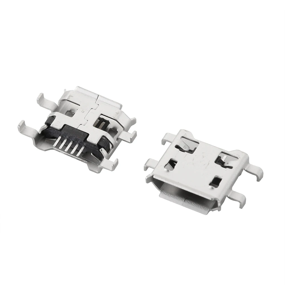 thumbnail image 1 of Puerto de carga con conector micro USB 2P 5P, base de carga, DIP SMD, para teléfonos, tabletas, altavoces, etc., conector de alimentación, 1 of 5