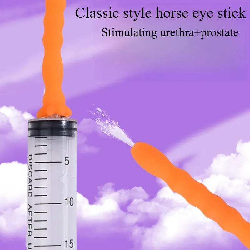 Penis Plug Silicone Urethra Catheter Dilator Stimulation Sex Toys for Men Gay Sounding Male Masturbator Tube Urethral Stretcher
