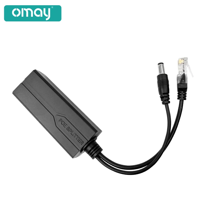 Poe Splitter 48v a 12v Poe Conectores Extensor Injetor Ieee802.3af a 10 100m para Hikvision Poe - Imagem 2