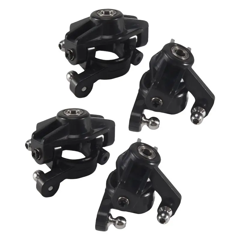 ABKN-1Set 블랙 RC 자동차 예비 부품 스티어링 너클 C-허브 캐리어 리어 허브 캐리어 세트 Wltoys 144001 144010 124016 124017 12