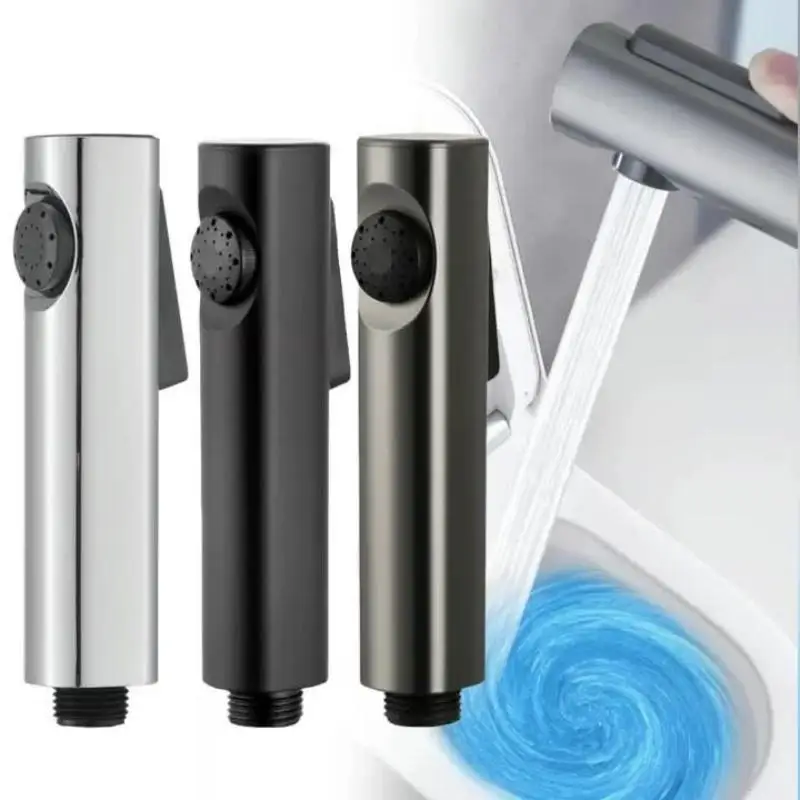 Pressurization Toilet Bidet Sprayer Shower Head Universal 4'' Point WC Clean Handheld Bathroom Accessories Water Hose Spray 2