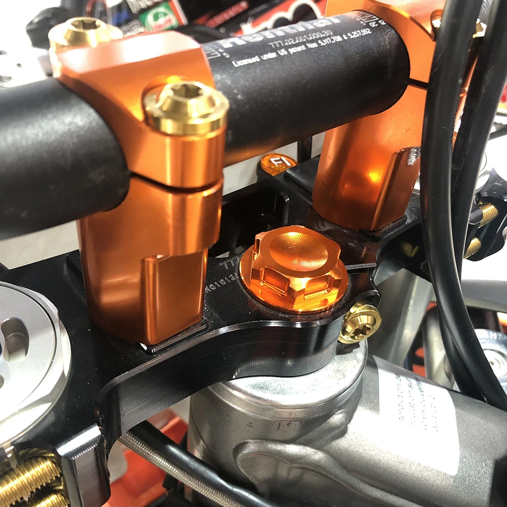 NICECNC Für KTM EXC 300 EXC-F 350 2016-2023 52mm Lenker Riser Bar Clamp Mount Lenkkopfmutter für Husqvarna TE 300 FE 450 – Detail 7