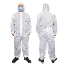 Disposable Breathable Dustproof Water Oil Resist Work Safety Clothing Anti Dust Spary Painting Decorating Labour Overall Suit