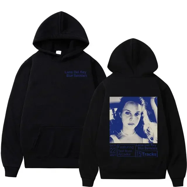 thumbnail image 1 of Sudadera con capucha de Lana Del Rey para hombre y mujer, suéter de algodón con estampado de álbum de música, jersey de gran tamaño, ropa superior de invierno, 1 of 5