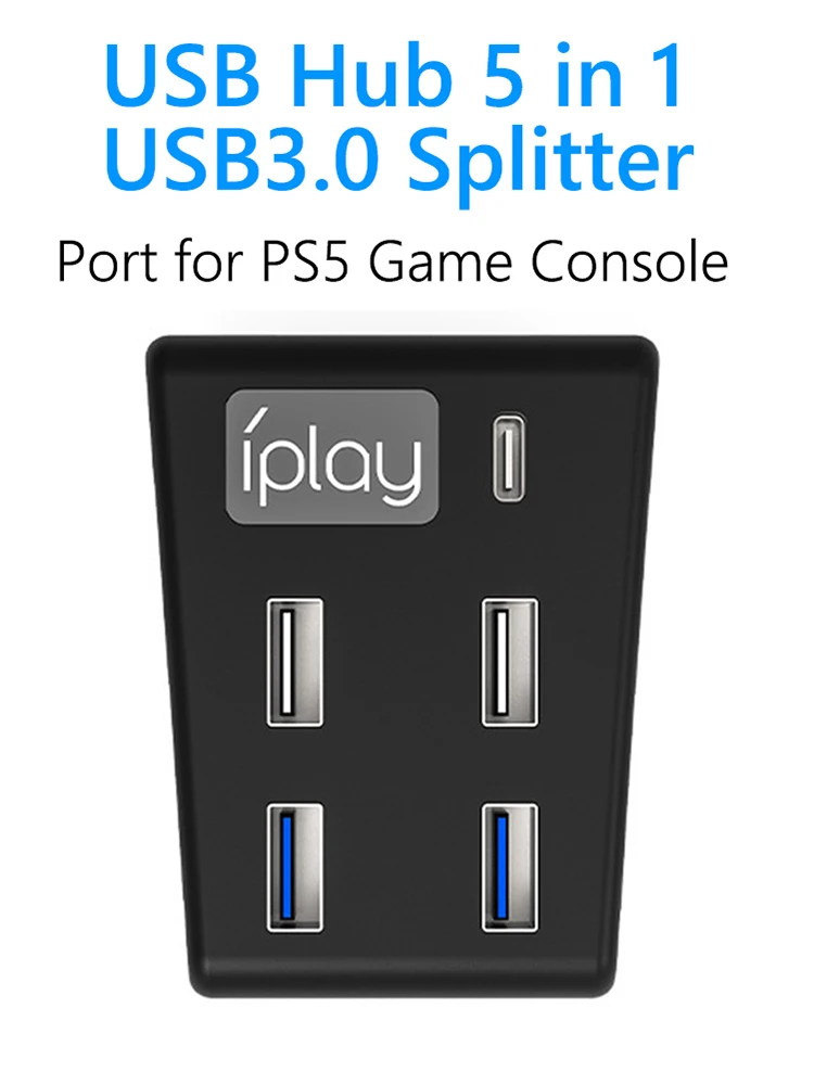 USB 3.0 스플리터 확장 어댑터 타입 C 스플리터 확장 USB3.0 어댑터 컨버터 (플레이스테이션 5용)