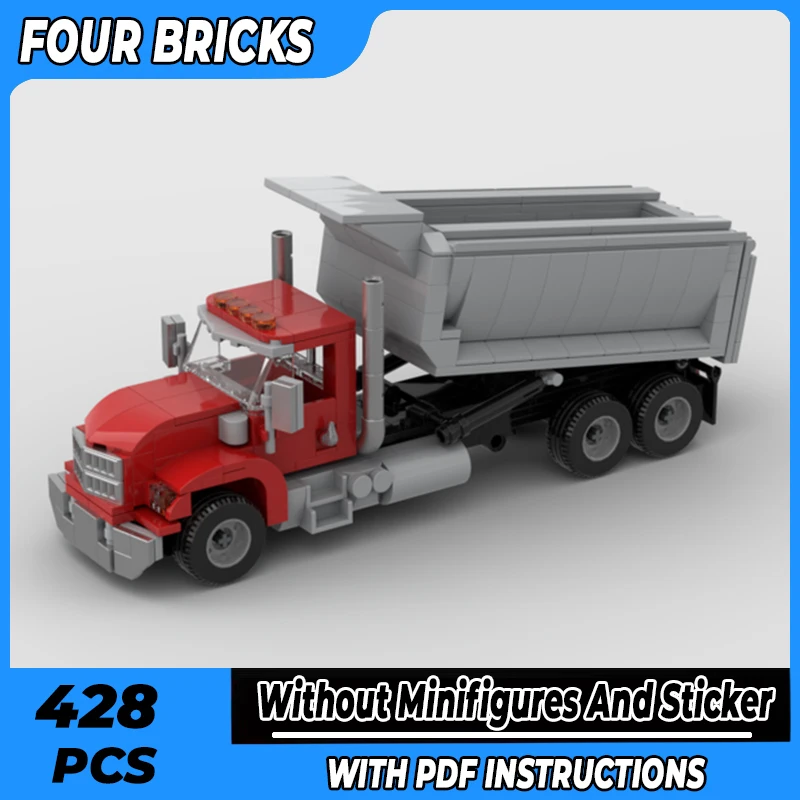 

City Transportation Vehicle Model Moc Building Bricks Dump Truck Technology Modular Blocks Gift Christmas Toys DIY Sets Assembly