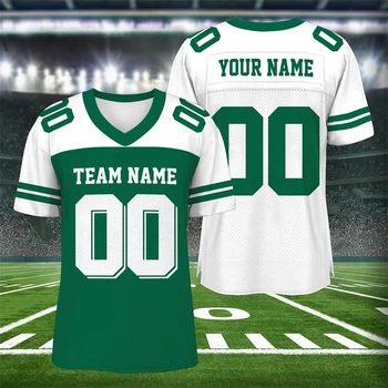 Magliette sportive estive Magliette da PALESTRA Nome personalizzato Numero Maglia da calcio Manica corta T-shirt ampia oversize ad asciugatura rapida Uniforme da calcio