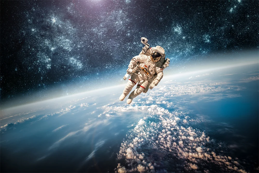 Modern Astronaut Blue Technology Decorative Painting