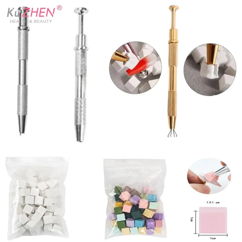 

Губка для дизайна ногтей, мягкие губки, яркие разноцветные блестящие губки для маникюра своими руками, креативные губки для ногтей, пинцет