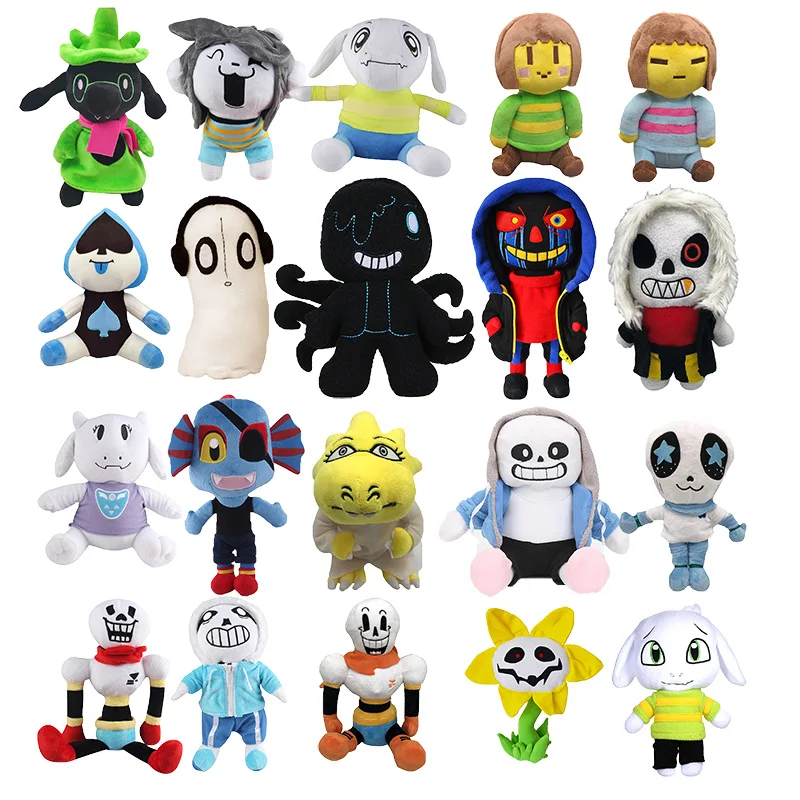 

20 новых стилей, плюшевые игрушки Undertale, Мультяшные Санс, плюшевые куклы, фриск, Chara, мягкие детские игрушки, Рождественский подарок на день рождения