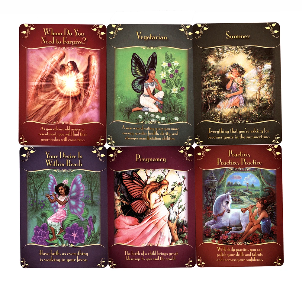 New Doreen Virtue Messages From The Fairies Oracle CardsSupport