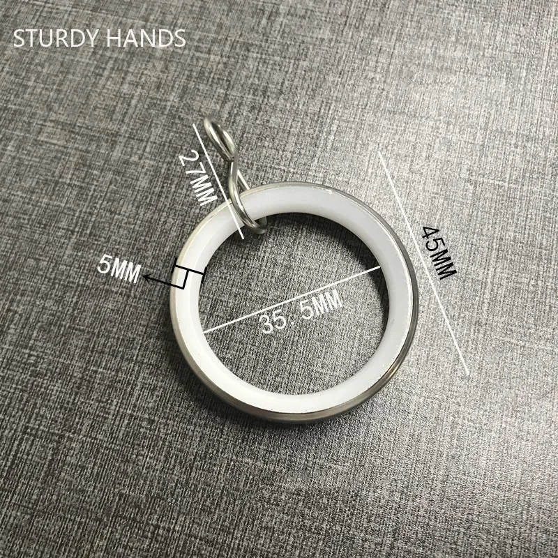 Anelli Per Tende Con Ganci Ganci Tende Doccia 15 Anelli Per Tende Con Clip - Diametro 50mm, Acciaio Inox, Per Docce E Tende, Colore Nero Tende Con Ganci Sistema Di Scorrimento