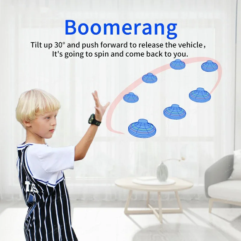 Flying Ball Toys Magic Ball Flying Spinner Flight Gyro UFO Drone Aircraft induction gyroscope Decompression Toy for Kids Gifts 4