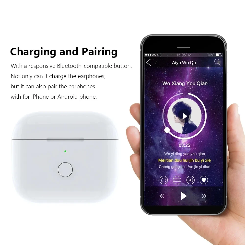 Iphone case with earbud charger sale