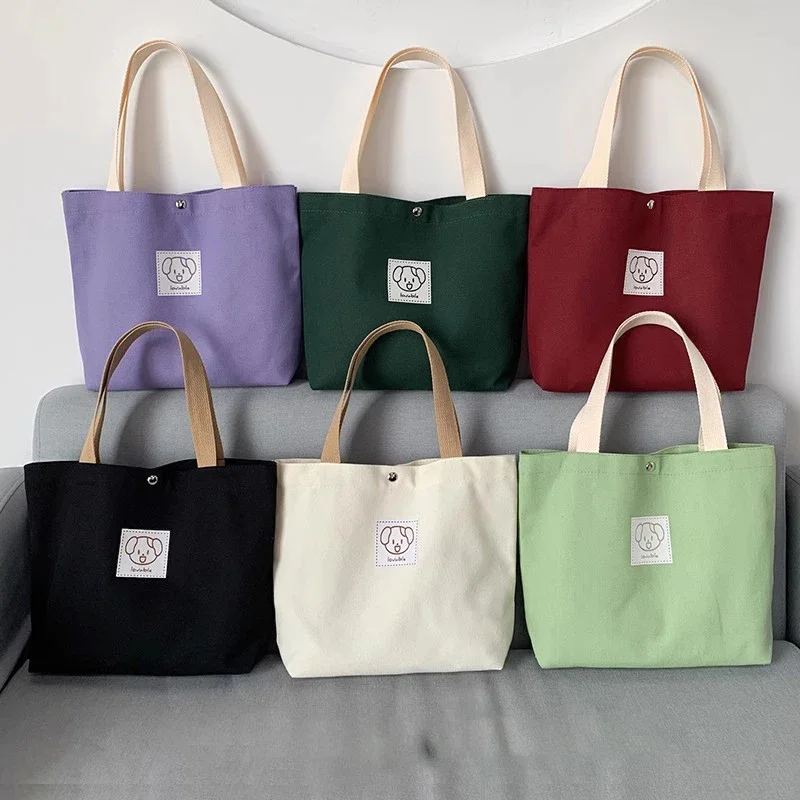 Canvas shopping tote bag daily tote bags for girls cotton shopping bag customize women handbags bags for women