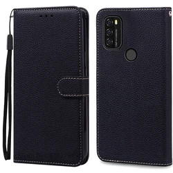 Blackview A70 Soft Silicone Flip Wallet Leather Case with Bumper Protection for Blackview A70 - A70Pro (Black)