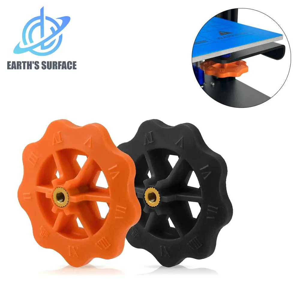 

Детали для 3D-принтера DB- 3D, 4 шт., нагреваемая платформа, Выравнивающая гайка M4/5, регулировочная гайка для увеличения длины LK4 Pro Ender 5 CR-10 Ender 3 V2 ET4 MK3 Hotbed