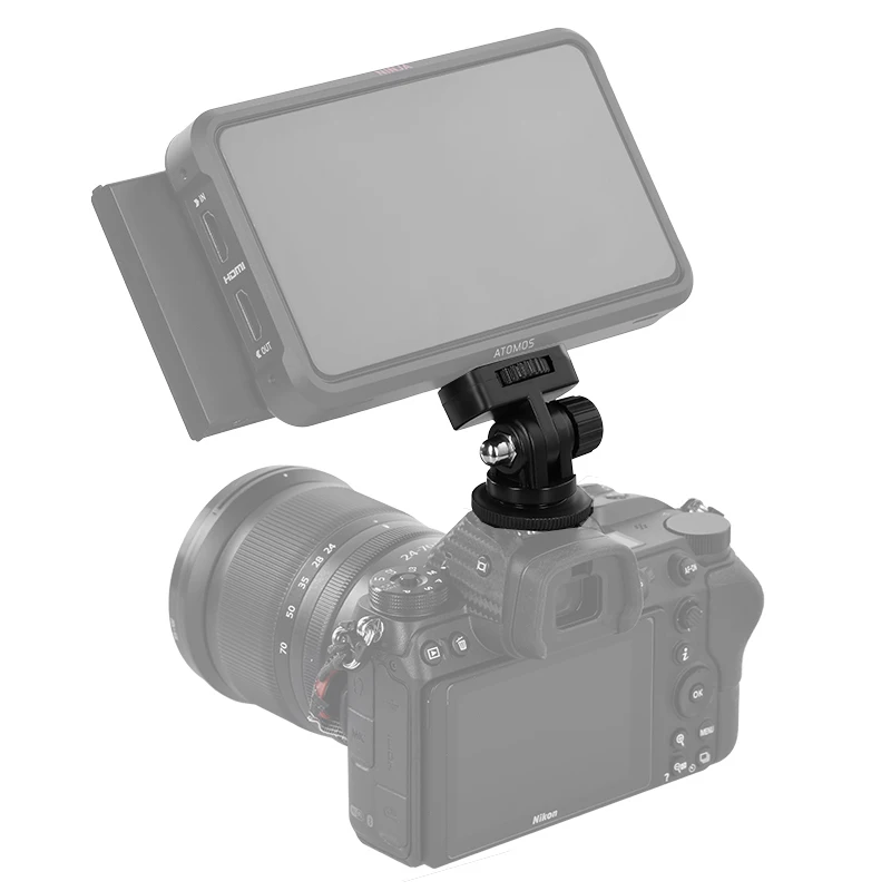 

1 PCS Photography DSLR Accessories 1/4 Inch Screw Angle Adjustable Flash Tools Ball Head Hot Shoe Mount Photo Studio