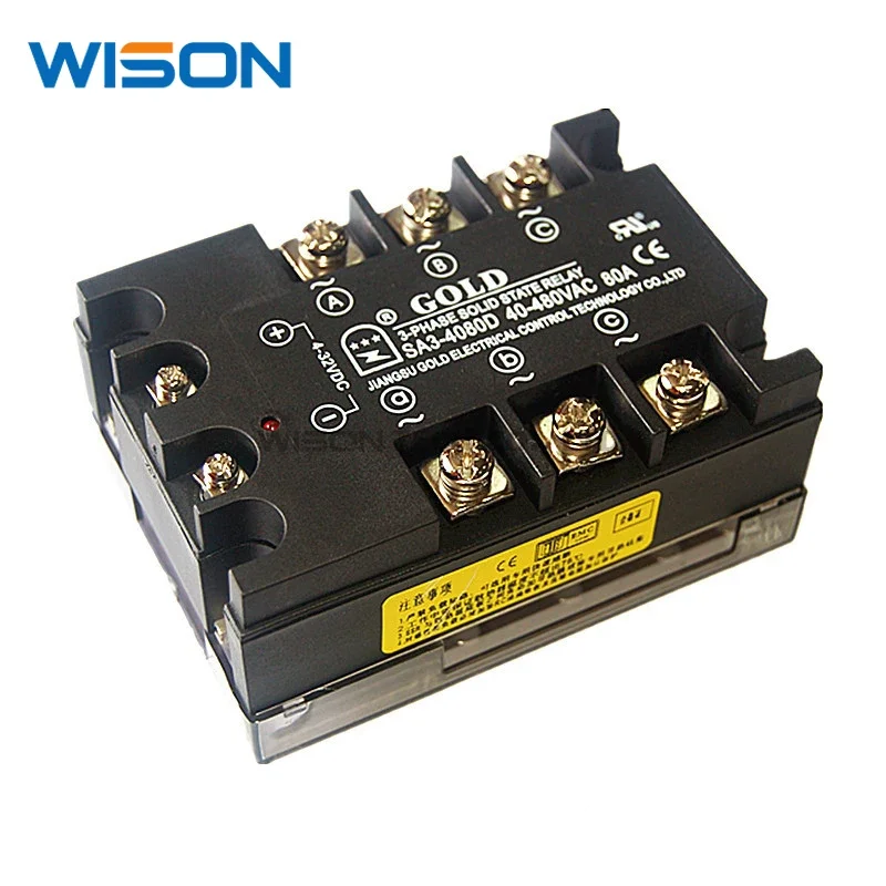 

SA34080D SA3-4080D Золотое твердотельное реле SSR 480VAC 80A Новый и оригинальный модуль