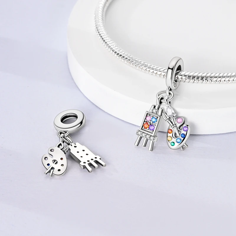 Original Sterling Silber Charms Perlen Dreamcatcher Kaffee Parfüm Anhänger passen Frauen Armband DIY Schmuck Geschenk – Detail 39