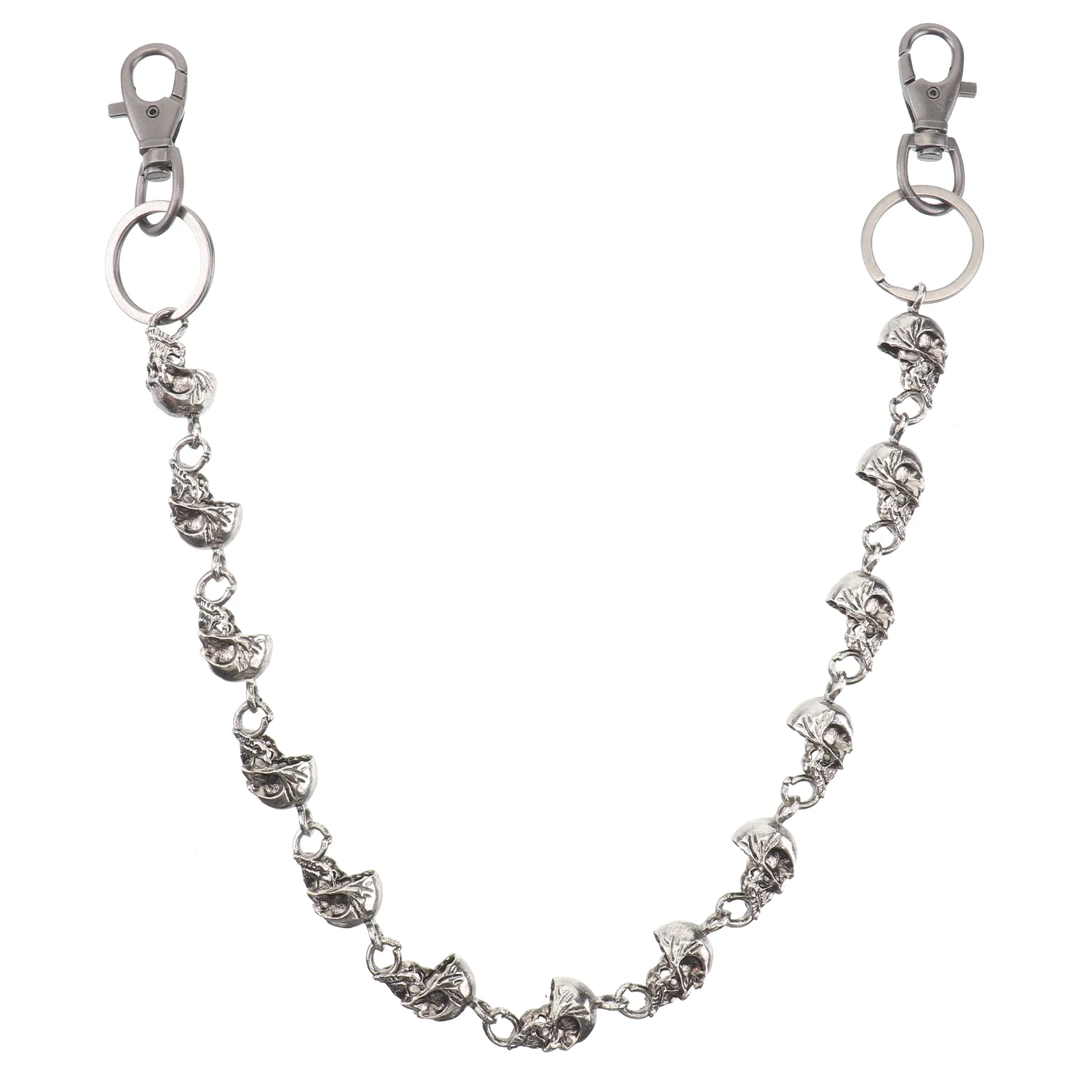 

Ghost Pants Chain Vintage Decor Creative Trouser The Anti-thief Clothing Ornaments Metal Retro Skull Man Waist