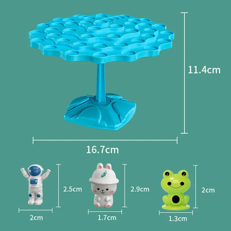Montessori Math Toy Balancing Board Puzzle For Kids Frog Balance Tree Educational Parent-child Interaction Tabletop Game Toys 6