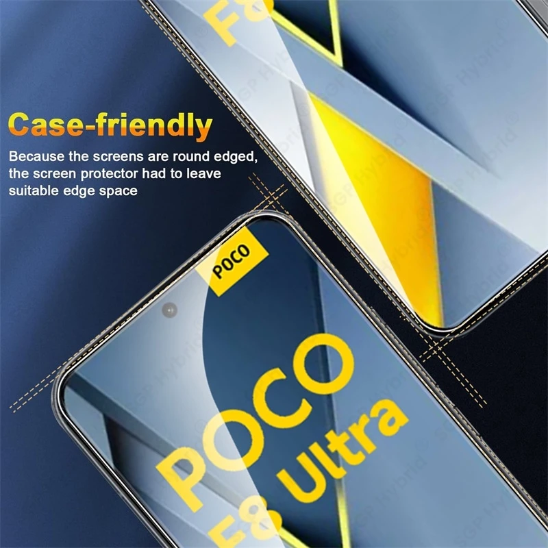 Set of 5 Clear 9H Tempered Glass Screen Protectors