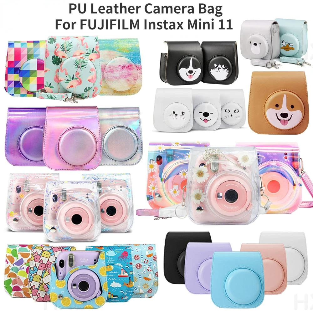 Fujifilm Instax Mini 11 Instant Camera Case Protective Case Polaroid Camera Pu Aliexpress