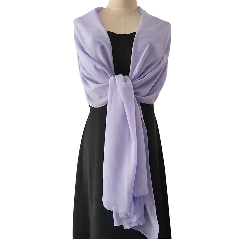 200cm*75cm Woman Wedding Wraps Bolero Chiffon Jacket Shrug For Bridal Party
