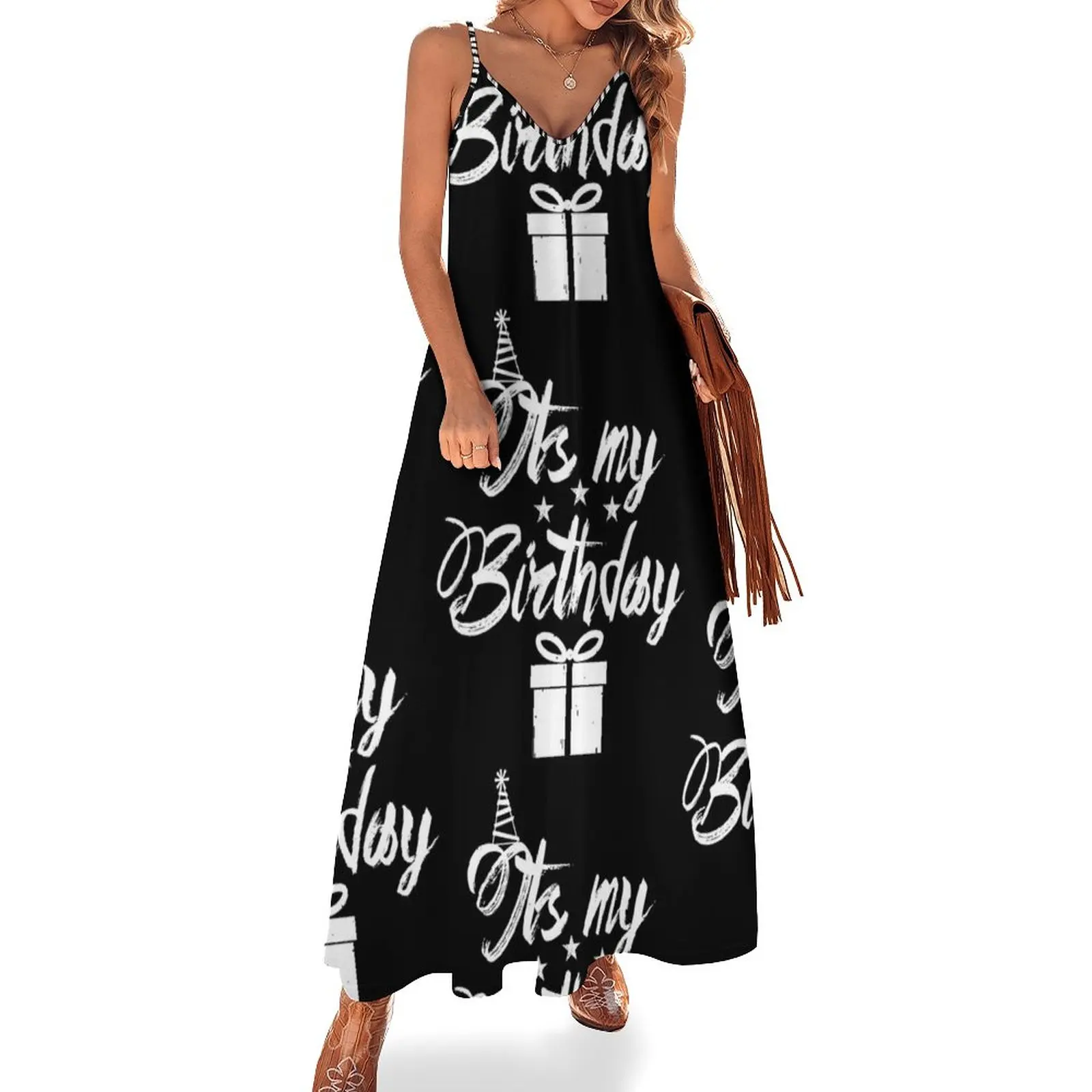 

Its My Birthday Sleeveless Dress women's evening dress 2023 ladies dresses for women 2023 dresses for woman