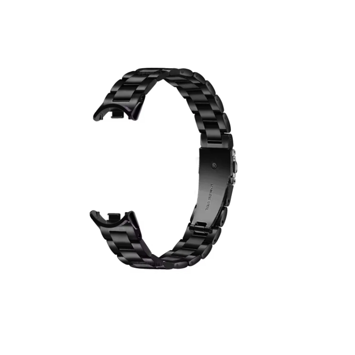 Elegant Three-Bead Stainless Steel Wristband Replacement Strap