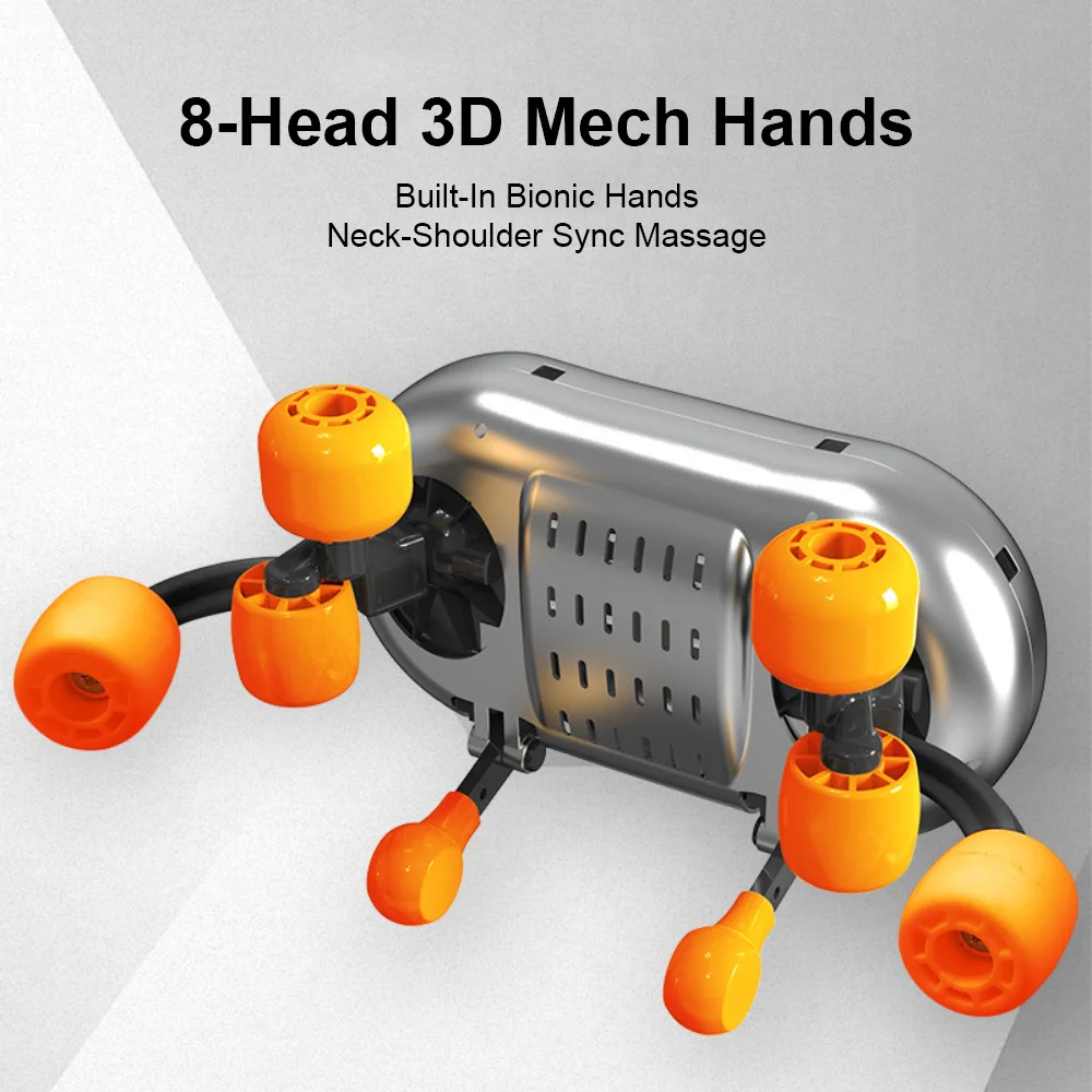 Neck Shoulder Massager Deep Tissue Shiatsu Back Massagers with Heatfor Pain Relief Electric Kneading Squeeze Muscles Massage