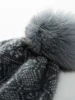 Cashmere Vintage Jacquard Knit Thick Beanies Rabbit Pom-pom Bobble Hat Soft Cap Hat Autumn Winter Warm Wool Christmas Present 5