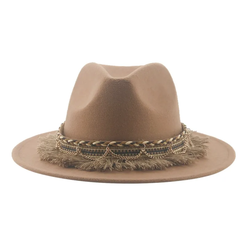 Cowboy Hats Fedora Hat Felted Man Hats for Women Western Cowboy Panama Vintage Casual Luxury Men Sombrero Hombre,fashion hat,fedora hat