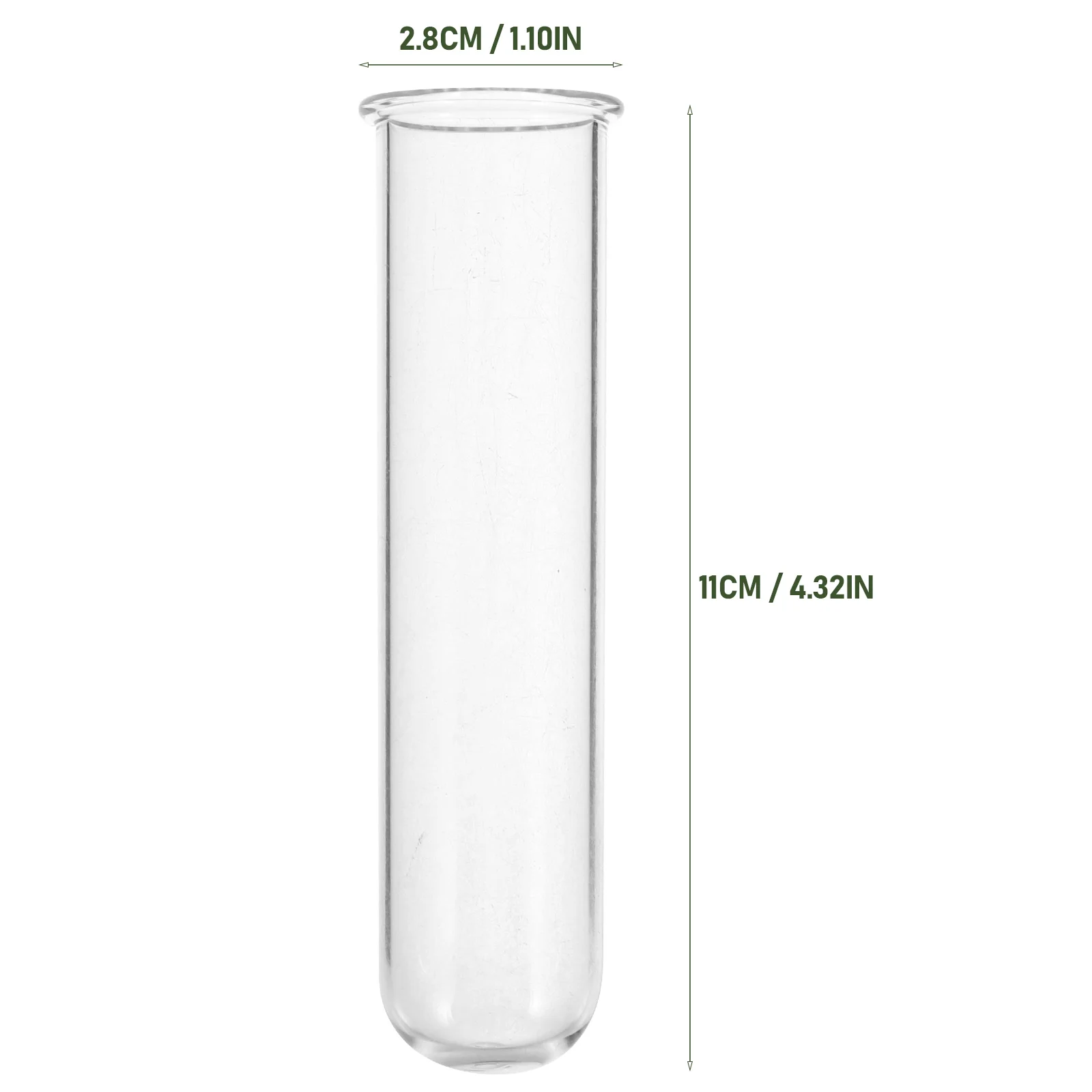 5 Pcs Test Tube Vase Vases Glass Tubes for Plants Flower Hose Small Terrarium Planters Propagation Hanging Office Desk 5