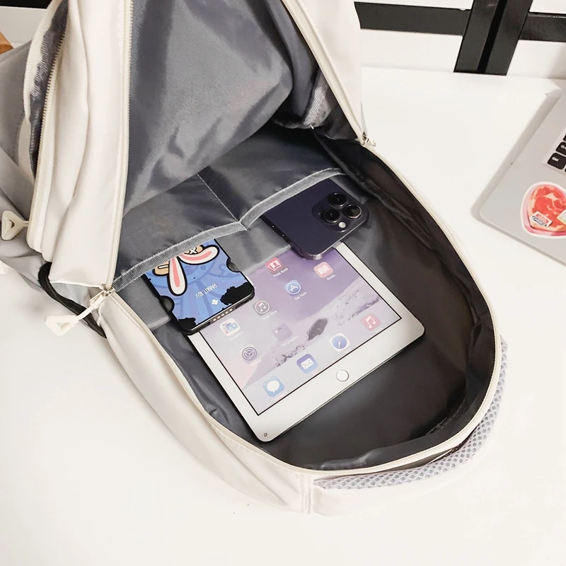 Schoolbag Male Junior High School Students High School Large Capacity College Students Middle School Students Teenage Girls Boys