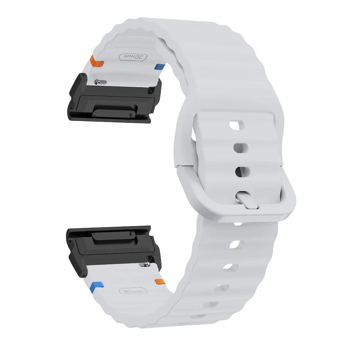 Versatile Silicone Smartwatch Strap, QuickFit Adjustment, Multiple Sizes