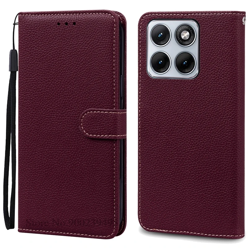 Enhanced Leather Flip Wallet Cover | Magnetic Book-Style Protective Case for Motorola Edge 70 Fusion