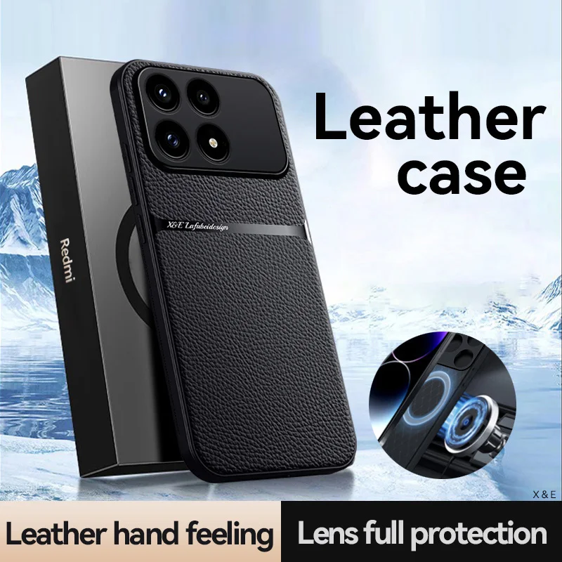 Shockproof Leather Magnetic Phone Case - Premium Protective Shell Cover
