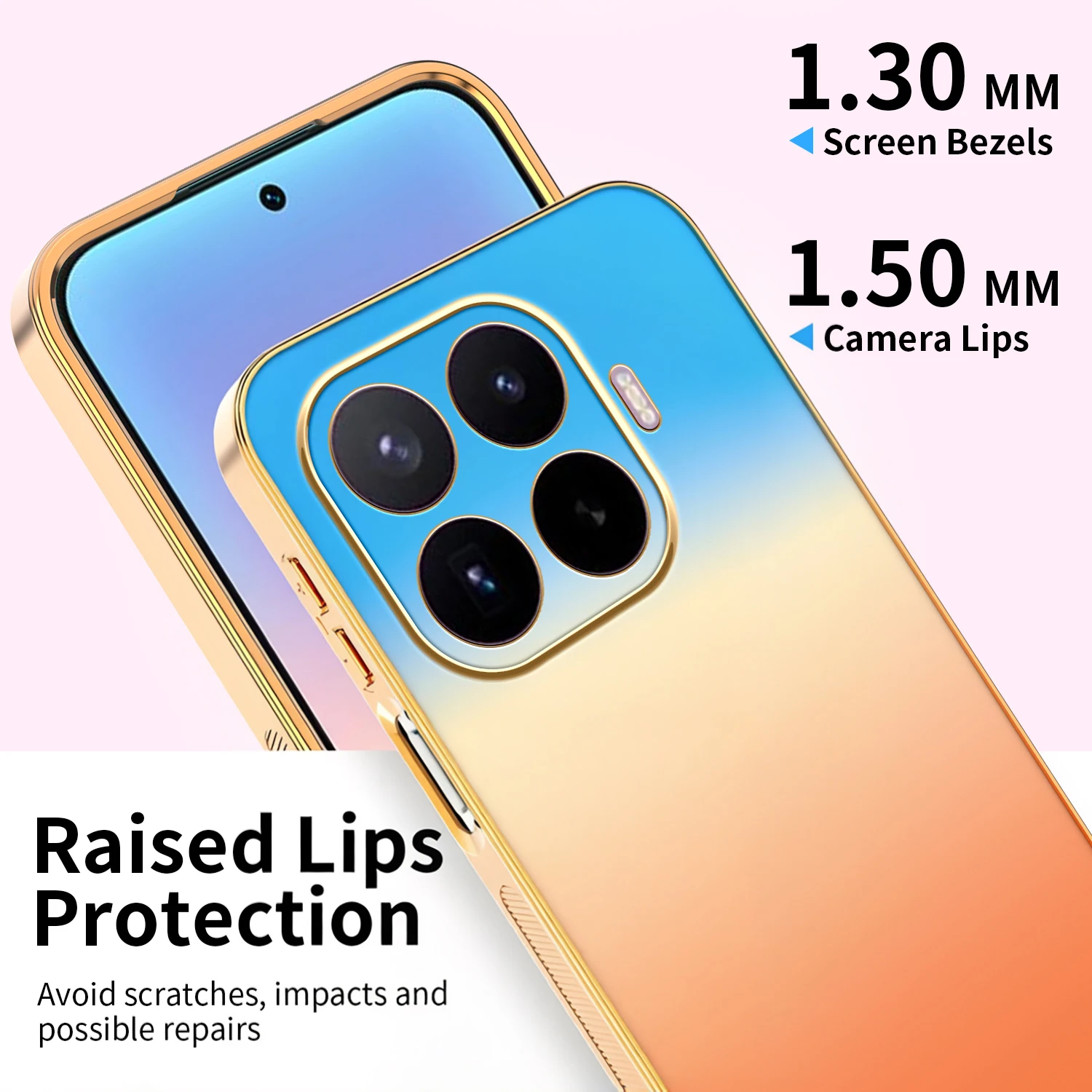 Sunset Gradient Electroplated Color Shockproof Phone Case