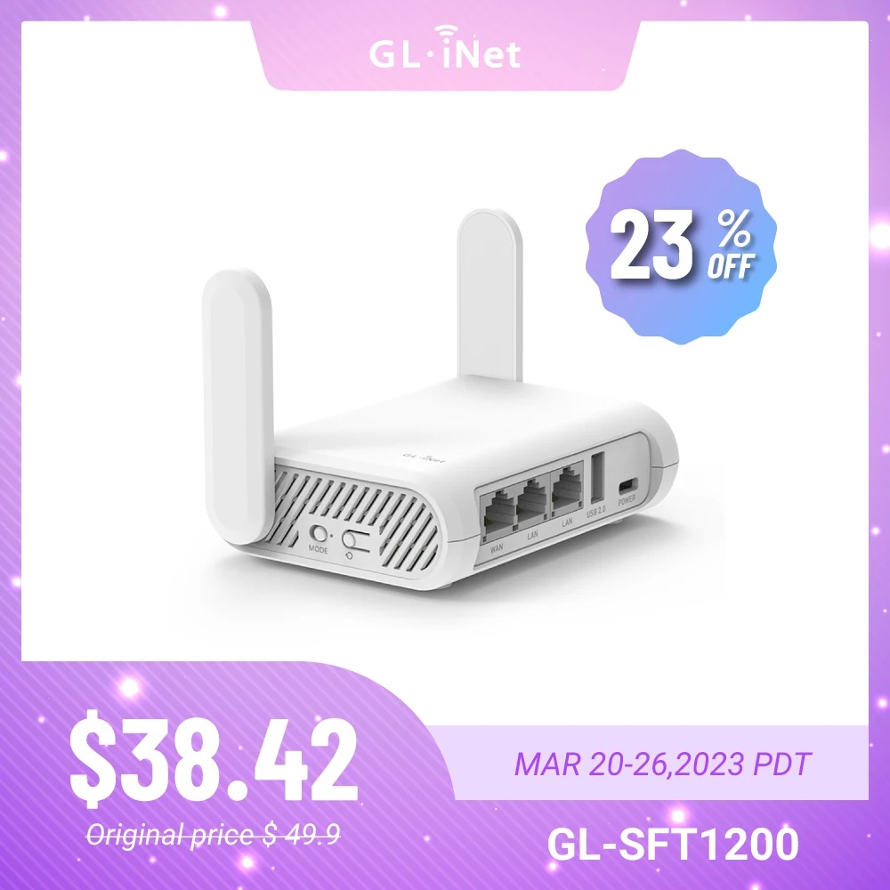 Opal(glsft1200) Gigabit Dualband Wireless Travel Router