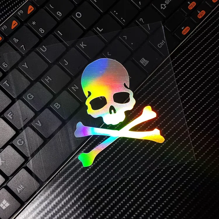 

Мотоциклетные наклейки с черепом, Водонепроницаемые Светоотражающие аксессуары для автомобиля, мотоциклетного шлема