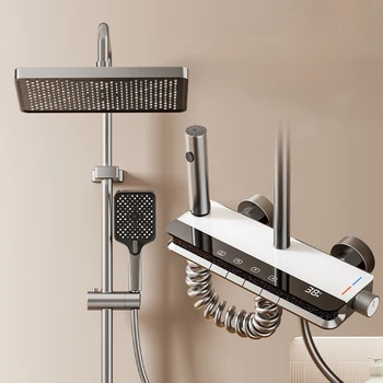 ชุดฝักบัวอาบน้ำครบชุด, ชุดฝักบัวอาบน้ำพร้อมจอแสดงผลดิจิตอลแบบเปียโน, ชุดฝักบัวอาบน้ำแบบฝังผนังสำหรับโรงแรม 1