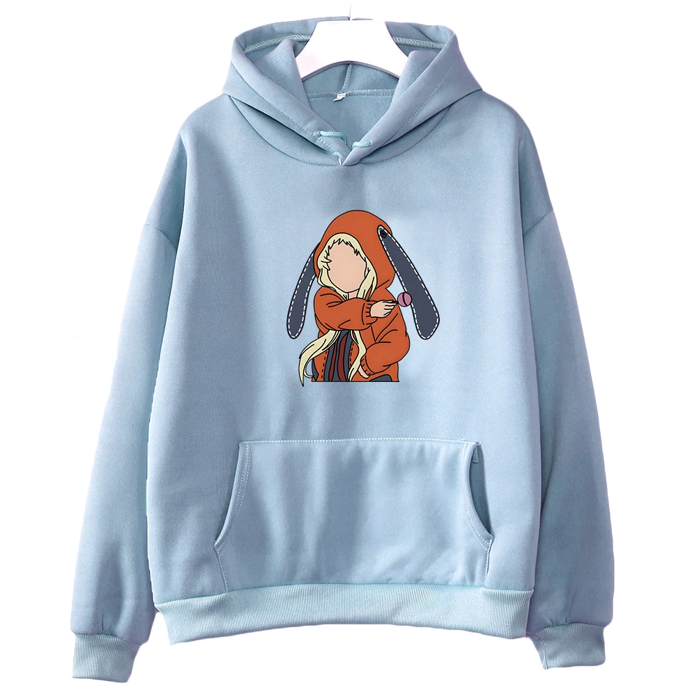 

Kakegurui Runa Yomozuki Hoodies Streetwear WOMEN Sense of Design Long Sleeve Sweatshirt Girls Cartoon Kawaii/Cute Fleece Fashion