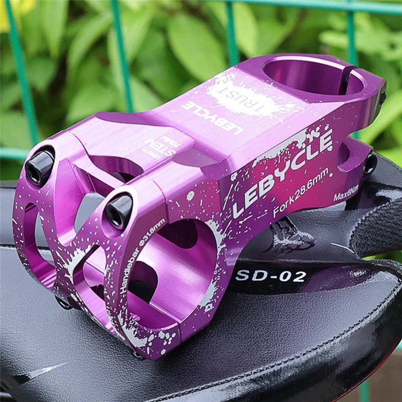 

Lebycle Bicycle Stem Aluminum Alloy Riser Racing Bike 32mm/31.8mm CNC Bicycle Handle Stem MTB Bicycle Parts,Red