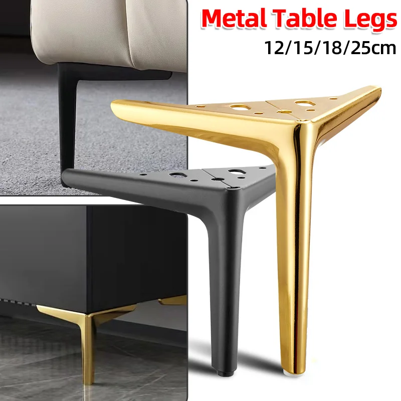 4pcsMetalTableLegsStainlessSteelforCoffeeTableFeetBedSofa