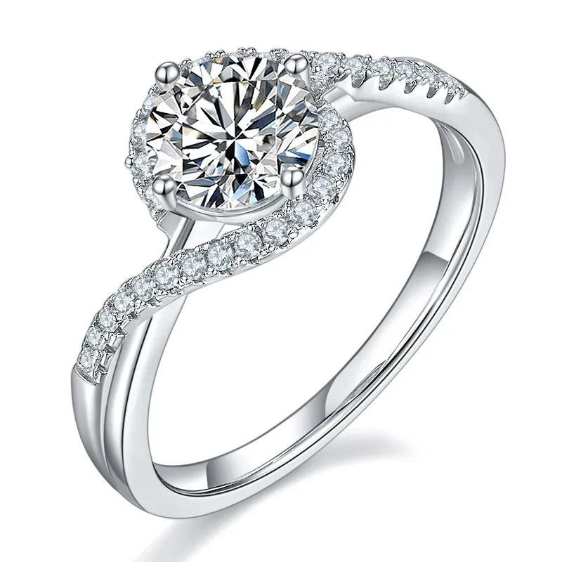 

Easterm Hot Selling Products 2023 925 Sterling Silver Ring Moissanite Ring Wedding Rings Jewelry Women