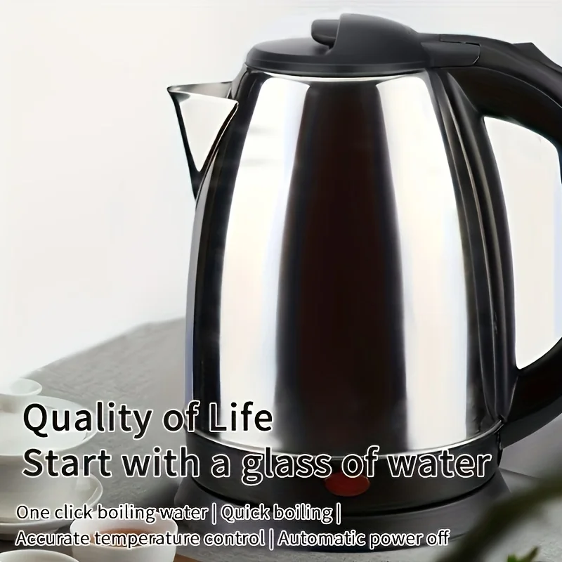 36 Large Capacity Automatic Power Outage Anti-scalding Curling Boiling Household Stainless Steel Electric Hot Kettle авточайник supor electric kettle 1 5l all steel seamless double layer anti scalding boiling kettle 304 stainless steel kettle insulation